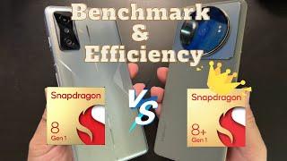 Snapdragon 8+ Gen1 vs 8 Gen1 Full Benchmark Comparison Test | Huge Improvements!