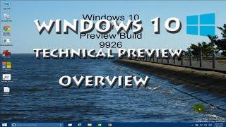 Windows 10 Technical Preview - Overview