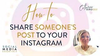 How to Share Someone's Post on Instagram Feed 2023