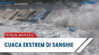 Cuaca Ekstrem, Dermaga Apung Pelabuhan Tua Tahuna di Sangihe Hanyut