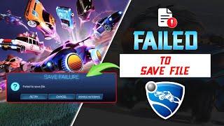 how to Fix Rocket League Save Failure Error on PC | Failed To Save File in Rocket League