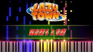 Always a Way - LazyTown piano cover [piano tutorial + sheet piano]