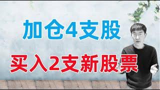 股市回调，加仓4支股，开仓买入2支新股票！