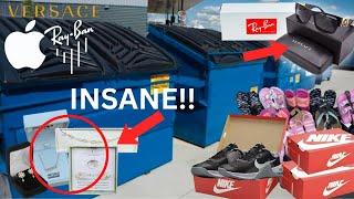 I Found Apple, Versace, Ray-ban & EXPENSIVE Brands In The Dumpster