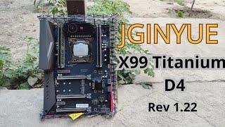 Топовая материнская плата JGINYUE X99 Titanium D4(Rev 1.22) с Pinduoduo