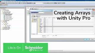 Creating Arrays with Unity Pro | Schneider Electric Support