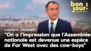 "L''Assemblée nationale est devenue une espèce de Far West", Laurent Jacobelli, porte-parole du RN