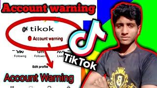 How to fix TikTok account warning | Remove account Warning from Tiktok ID | Hindi | Urdu