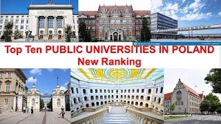 Top 10 PUBLIC UNIVERSITIES IN POLAND New Ranking | University of Warsaw Ranking