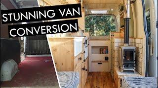 VAN TOUR | Beautiful Handcrafted Renault Master Tiny Home Conversion  With Shower & Wood Burner!