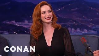 Christina Hendricks Is Thinking About Going Blonde | CONAN on TBS