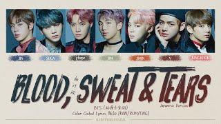 BTS (防弾少年団) - Blood Sweat & Tears (血、汗、涙) (Japanese Ver.) Color Coded lyrics 가사 歌詞 [KAN/ROM/ENG]