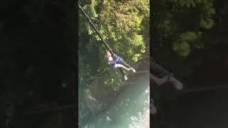 Bungee jumping.....lost a shoe