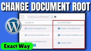 How to change document root in cpanel (2025)