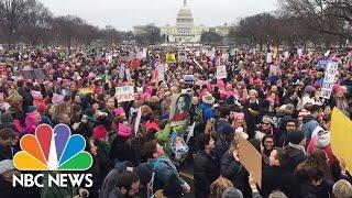 Bird's Eye-View of Women's Marches Across the Country | NBC News