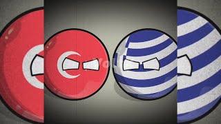 Turkey vs Greece [ Eternal Enemies ]  #countryballs #animation #edit #videos #turkey #greece