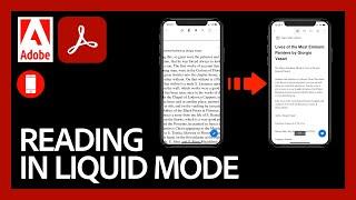 Reading in Liquid Mode | Acrobat for Educators