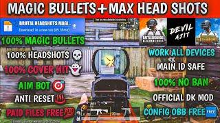 BGMI 3.5  MAGIC BULLET TRACKING AUTOHEADSHOT CONFIG FILE | HIGH DAMAGE AIMBOT CONFIG 3.5