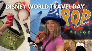 DISNEY WORLD TRAVEL DAY️Pop Century, Disney Springs, World of Disney shopping, skyliner, resort hop