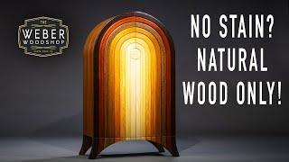 Building the Rainbow Cabinet with only NATURAL wood colors