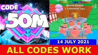 * ALL CODES WORK * [50M] NEW 1 CODES! Tapping Mania ROBLOX | 14 JULY 2021