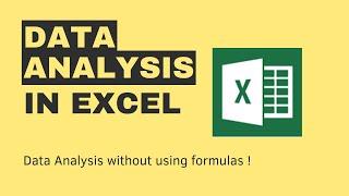 Data Analysis in Excel for Beginners