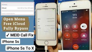 Free MEID Call Fix Open menu iCloud Bypass Fully | iPhone 5s/6/6 Plus iCloud Bypass SIM Call fix