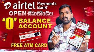 how to open airtel payment bank saving account  Airtel Payment Bank Account Problem in Telugu