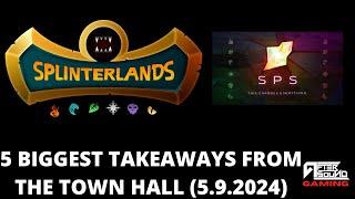 5 BIGGEST TAKEAWAYS FROM THE TOWN HALL (5.9.2024)