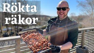 Så röker du räkor på grillen | MatPoolen & Matbymange