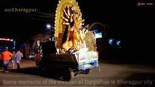 Some moments of the Visarjan of Durga Puja in Kharagpur city #visarjan