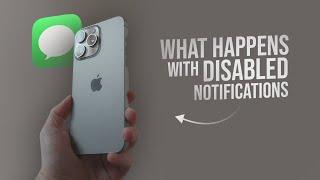 What Happens When You Turn Off Message Notifications on iPhone (explained)