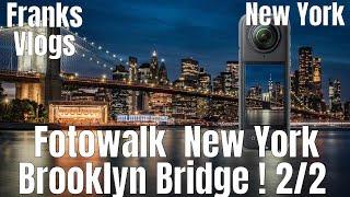 Wahnsinn !  Blaue Stunde Brooklyn Bridge Mit der Insta360 X4 in New York   2/2