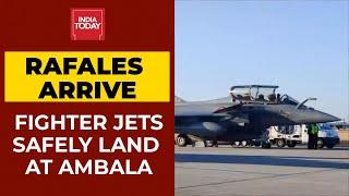 Rafale Fighter Jets Land At IAF Airbase In Ambala | Breaking News