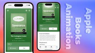 Apple Books Scroll Animation - Complex UI - SwiftUI - Xcode 16