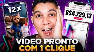 COMO CRIAR VÍDEOS COM 1 CLIQUE PARA MONETIZAR UM PERFIL DO TIKTOK RÁPIDO (GRÁTIS)