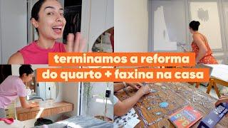 FAXINA NA CASA, REFORMA NO QUARTO, ORGANIZANDO GUARDA ROUPAS E ROTINA DE SKIN CARE | JULIANA LOUISE