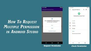 How to Request Multiple Permission in Android Application
