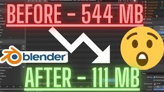 How to Reduce File size in blender by 80 Percent with just this trick in blender 2.8 & Blender 2.9