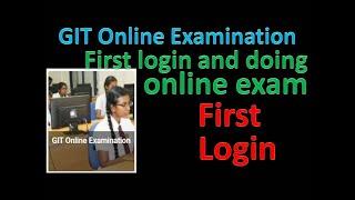 GIT (MOCK Exam 2019/2020) - 2 First login and doing online exam