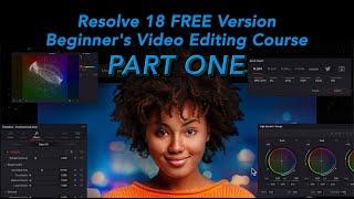Resolve 18 Free Version   Editing for BEGINNERS Part 1