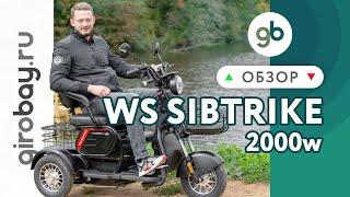 WHITE SIBERIA SIBTRIKE 2000W - удобный двухместный трицикл для длительных поездок.  Новинка 2021 г.