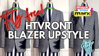 Tweed Blazer Makeover with HTVRONT Heat Press 2-Digit