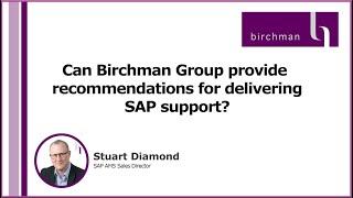 Can Birchman Group Provide Recommendations for Delivering SAP Support