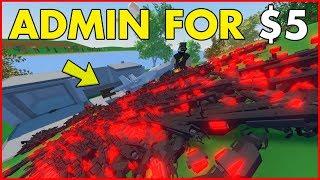 I bought ADMIN for $5 on a UNTURNED SERVER... (Raiding with a Jet)
