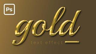 Gold Text Effect in Photoshop