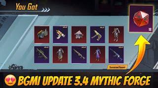 FREE UPGRADE M762 SKIN IN MYTHIC FORGE CONFIRM IN BGMI -  BGMI 3.4 UPDATE IS HERE #PlayGalaxy