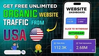 Get Free Unlimited Organic Website Traffic From USA | Free Website Traffic 2024