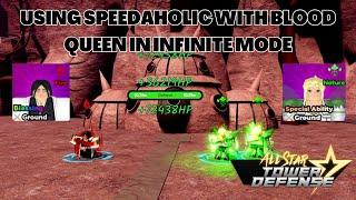 Using Speedaholic With Blood Queen In Infinite Mode All Star Tower Defense ASTD