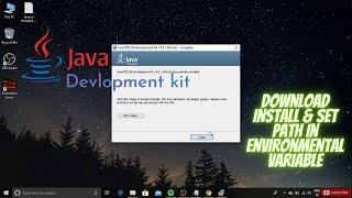 how to Install Java JDK on Windows 10 | Download Install Java JDK and Set Home Path